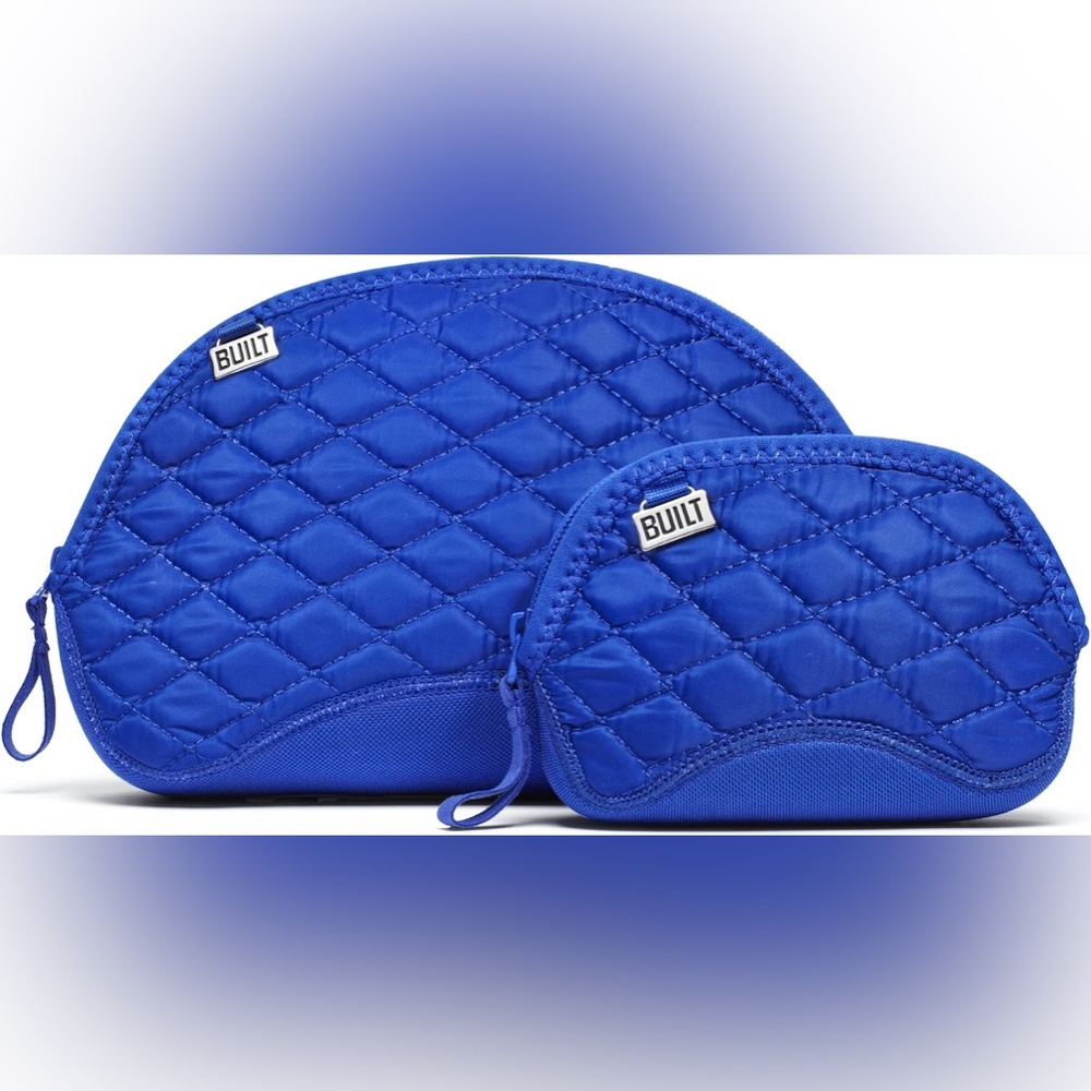 BUILT Ny Gramercy Collection Cosmetic Bags‎ Sapphire Blue Set - Picture 3 of 9